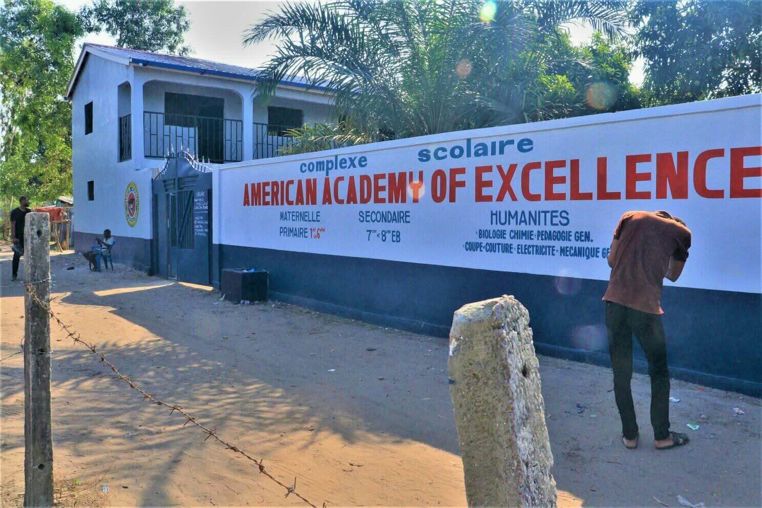 AAE4 Kindobo school building in Kinshasa